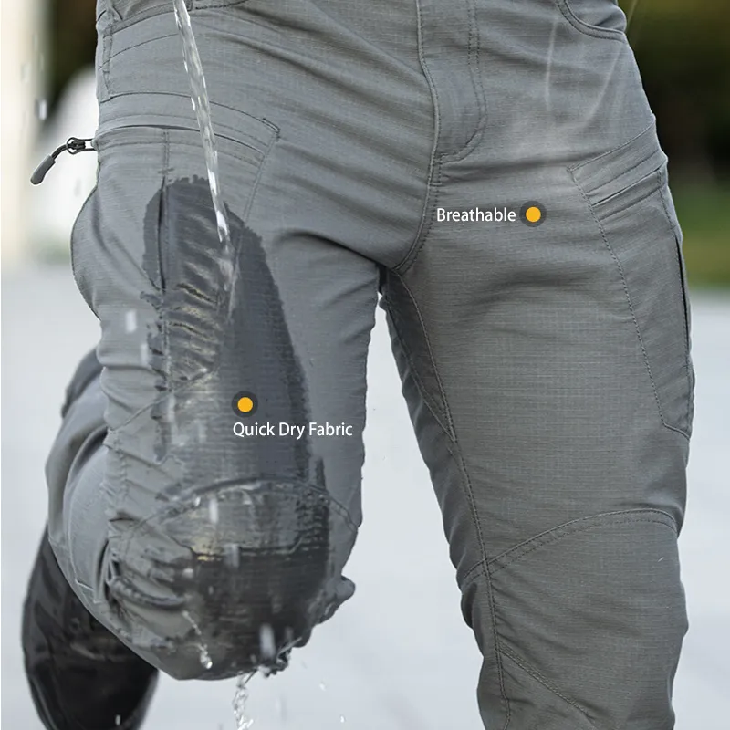 Tactical Cargo Pants for Men - Durable Cotton, Multi-Pockets, Hiking, Trekking, Army Green