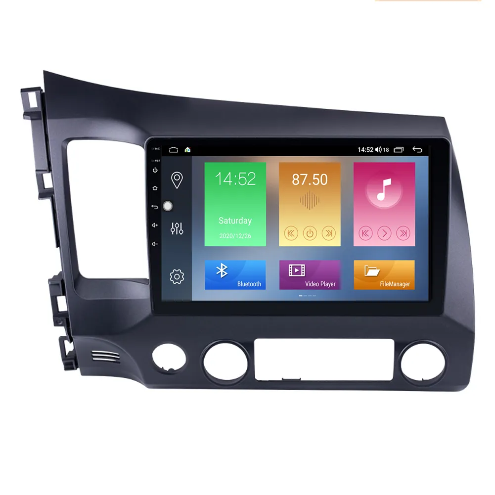 CAR DVD Touchscreen GPS Navi Stereo Player voor Honda Civic 2006-2011 met WiFi Music USB-ondersteuning DAB SWC 10.1 inch Android