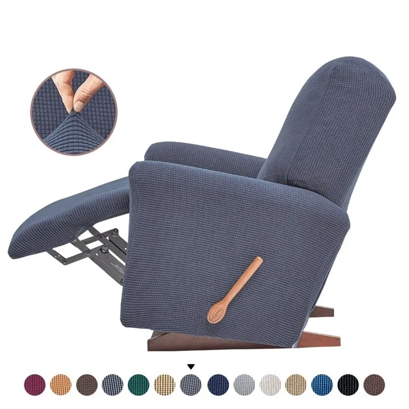 Elastisk recliner soffa täcker all-inclusive massage fåtölj slipcover för vardagsrum polar fleece möbler skyddare 211116