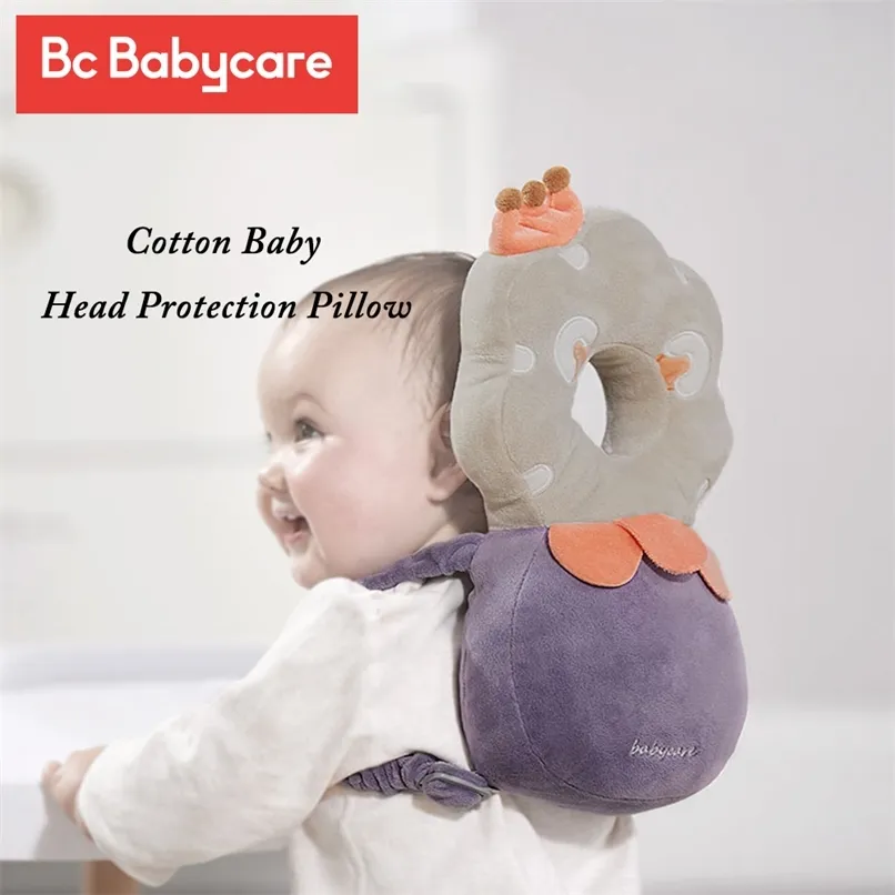 BC Babycare Cotton Baby Head Protection Pillow Infant Anti-fall Adjustable Soft Pillow Toddler Protective Cushion Baby Safe Care 211025