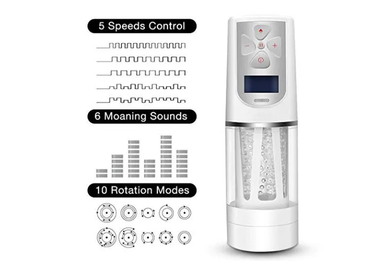 Rotating Male Masturbator Cup With 5 Thrilling Speeds... From Aesto, $59.9 