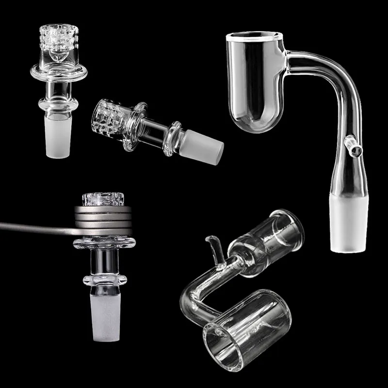 Beracky 20mm 24mm Elmas Düğüm Eğimli Kenar Yuvarlak Alt Kuvars Enail Banger 10mm 14mm 18mm Erkek Dişi E Tırnak Banger Cam Bongs