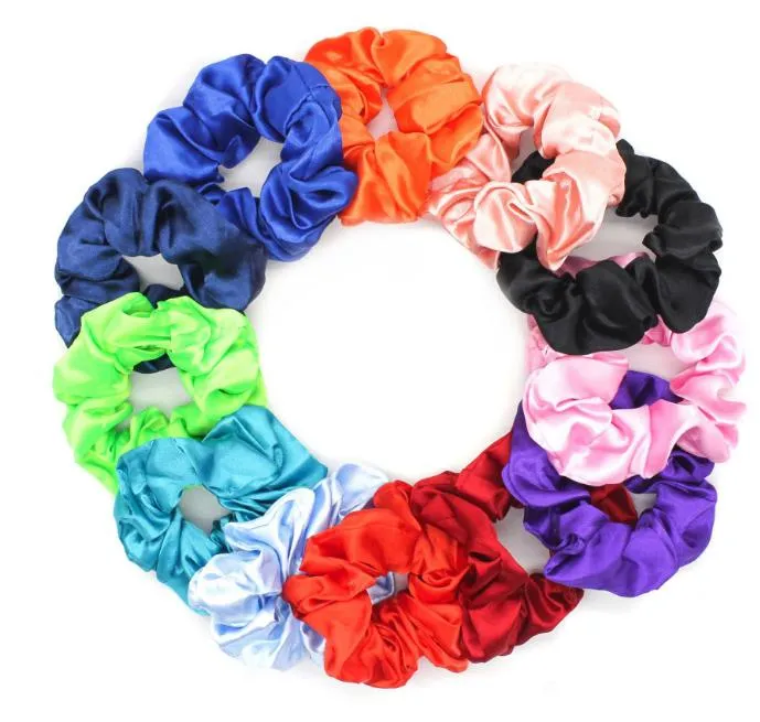 2021 Nowy Elastyczne Krawat Włosy Zespół Akcesoria Scrunchy Dla Kobiety Guma Bright Girl Holder Ponytail Headdress