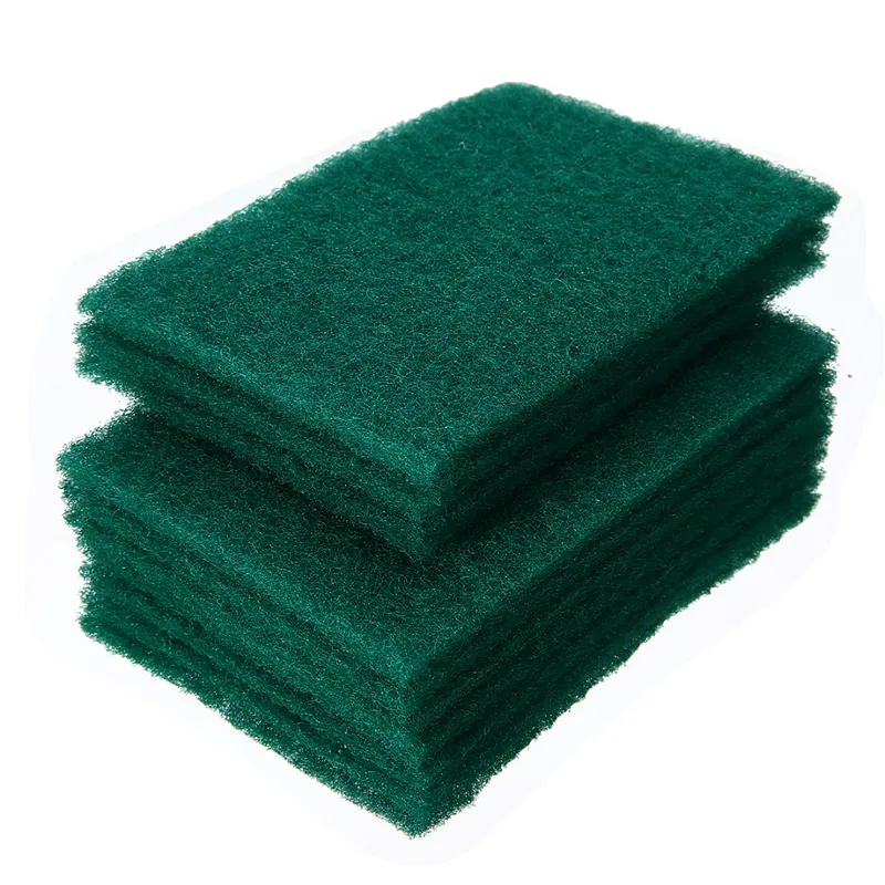 Escuro verde durável durável Scour Scour Pad General Finalidade Espaço Esponja Sponge Scratch Pot Scrubber Limpeza