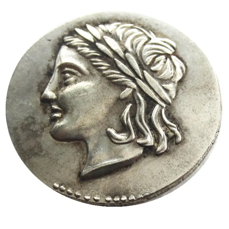 G (26) اليونان الفضة القديمة مطلي الحرفية نسخة عملات معدنية يموت تصنيع سعر المصنع