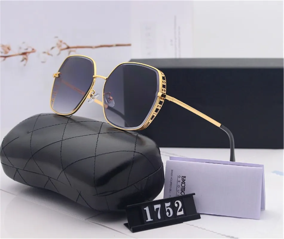 Fashion Crystal Sunglasses الصيف المضادة للأشعة فوق البنفسجية الاستقطاب عدسة C النظارات الشمسية النظارات الشمسية العلامة التجارية الكلاسيكية الإناث مع مربع العلامة التجارية