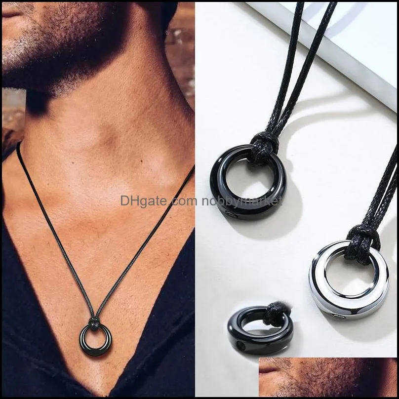 Other Fashion Aessories Commemorative Necklace With Life Circle Or Eternal Love, Unisex, Waterproof Pendant, Ash Of The Dead Symbolizing Kar