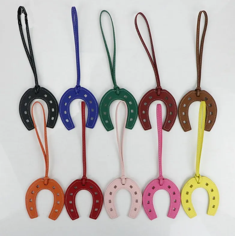 Bag Parts U-shaped horseshoe bags pendant PU leather sewing car decoration creative fashion 10 colors