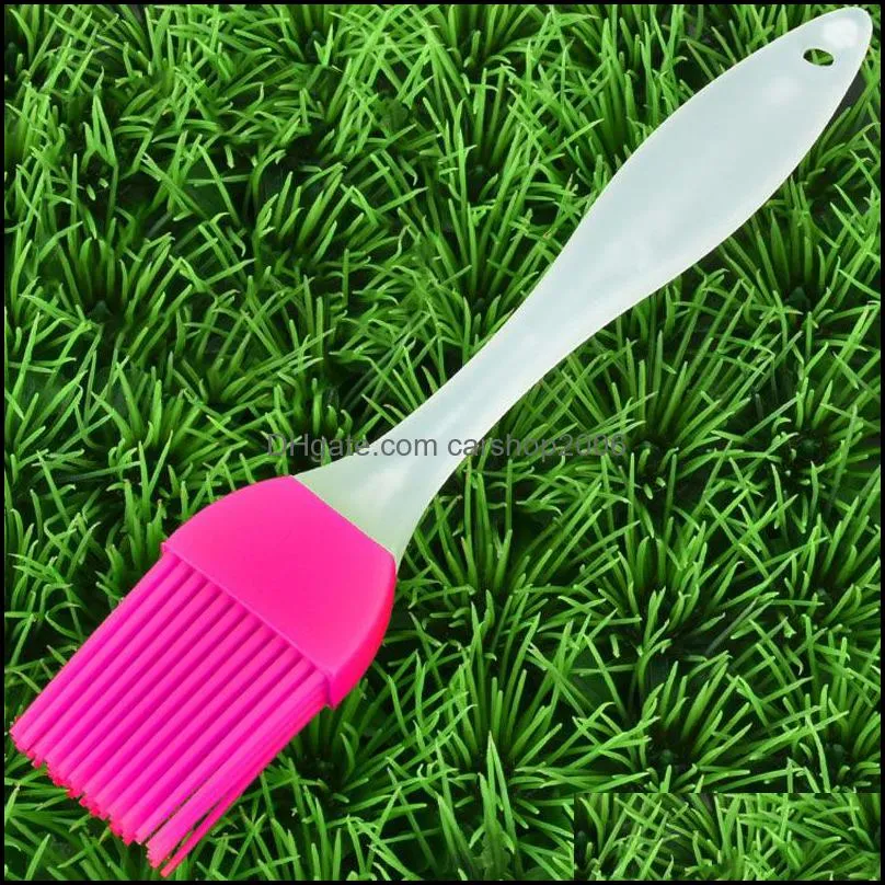 Fashion Silicone BBQ Brush Cooking Pastry Butter Brush Kitchen Heat Resistance Basting Oil Brushes Cake Cream Brushes Baking Tool DBC