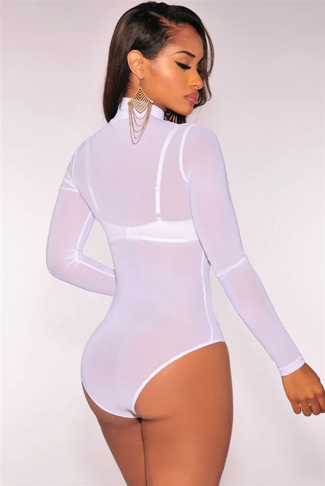 Transparent Sexy Intimates Mesh Bodysuit Long Sleeve Jumpsuit Womens One Sheer  Leotard Piece Underwear Teddy From Ture_beauty, $14.53