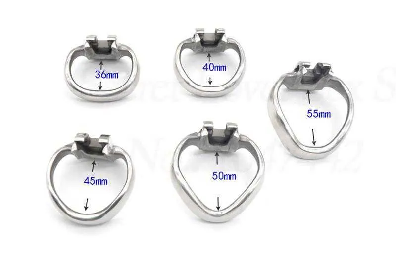 5 Size Stainless Steel HT V4 Penis Cage Lockable Penis Lock Cock Cage Penis Metal Cock Ring Chastity Cage Sex Toys For Men. S0824