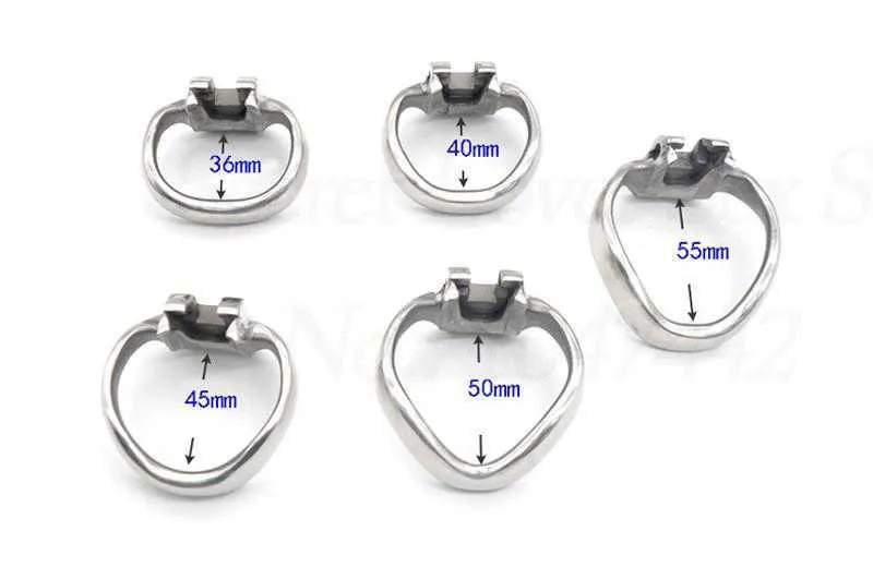 5 Taille En Acier Inoxydable HT V4 Pénis Cage Verrouillable Pénis Serrure Cock Cage Pénis En Métal Cock Ring Chastity Cage Sex Toys Pour Hommes. S0824