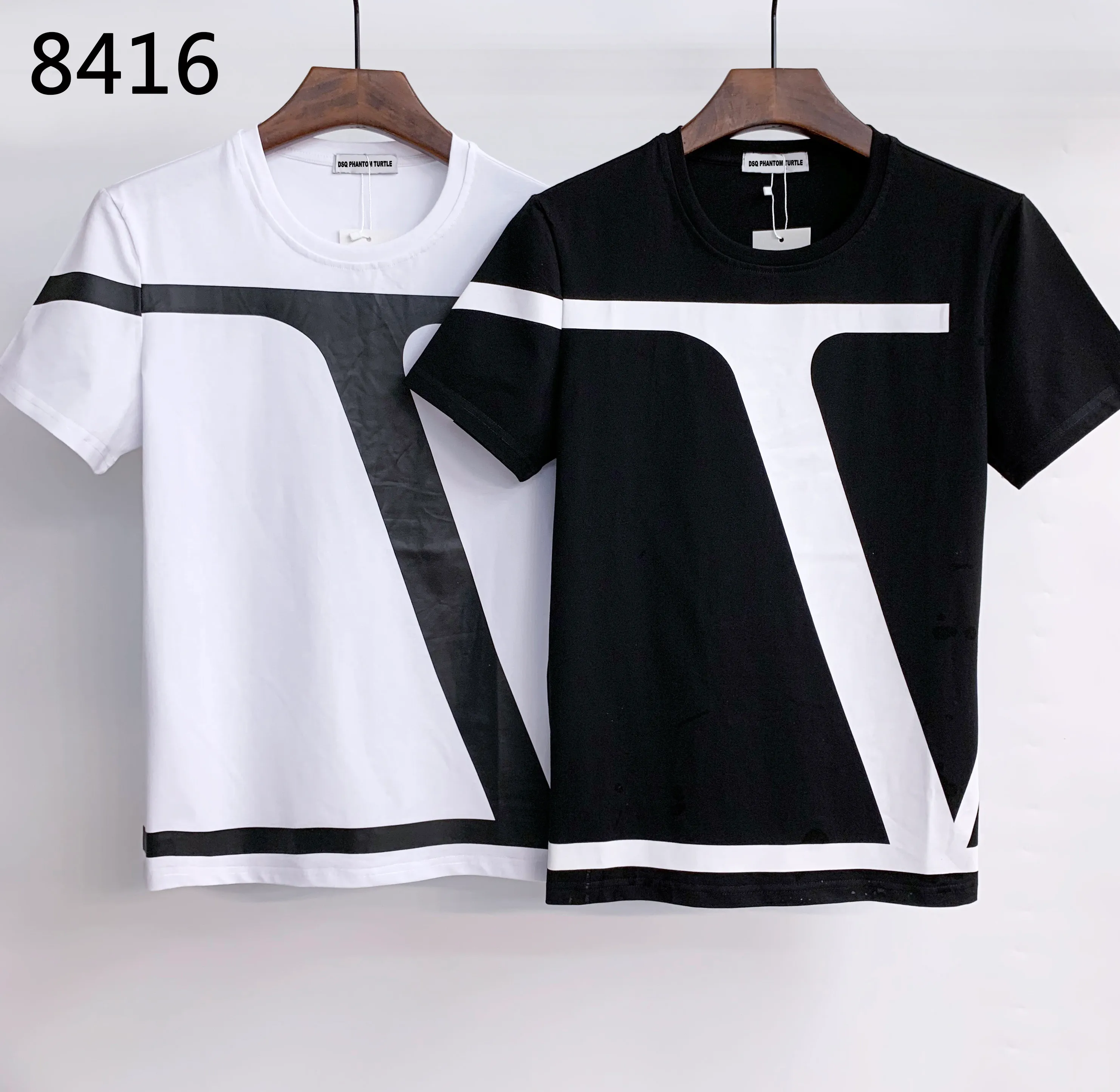 DSQ Phantom Turtle 2021SS 새로운 망 디자이너 T 셔츠 파리 패션 Tshirts 여름 티셔츠 남성 최고 품질 100 % 코튼 탑 0545
