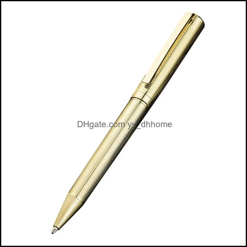 Gel Pens Luxury Metal Twist Ballpoint Pen Business Signature Rollerball Office Supplies Stationery Writing Gift Dropship