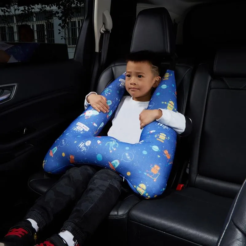 Oreiller de cou de voiture pour enfants, ceinture de sécurité