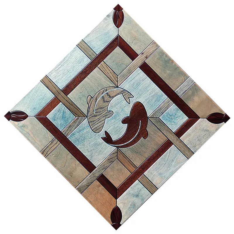 Dolphin bel design artistico parquet medaglione intarsio pavimenti in legno intarsio pavimento in legno sfondo pareti pannelli tappeti moquette decorazioni per la casa