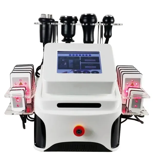 Högkvalitativ 40k Ultraljudskavitation RF Lipo Laser Slimming Machine Vakuum Cellulit Fat Remover Beauty Equipment