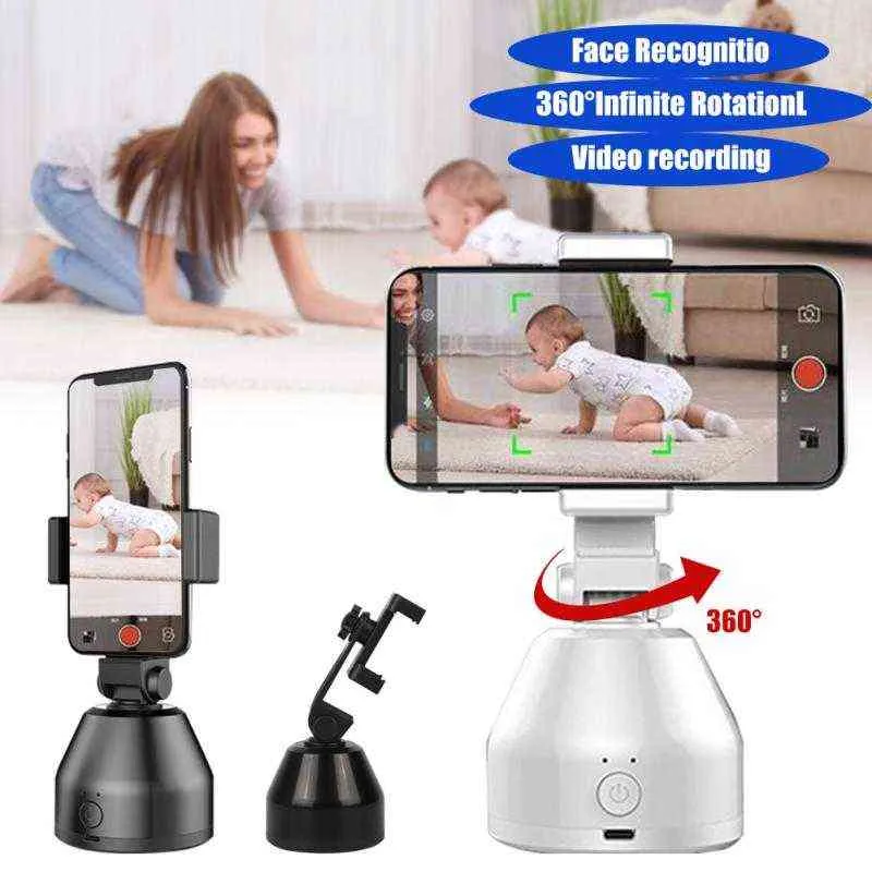 Auto Smart Shooting Selfie Stick 360 Object All-in-one Rotation Face Tracking Camera Phone Holder AI Gimbal_voghion.com