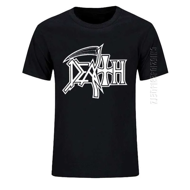 DEATH ROCK BAND HEAVY METAL Camiseta Masculina Casual Decote Redondo Oversized Algodão Camiseta Presente de Aniversário 210629