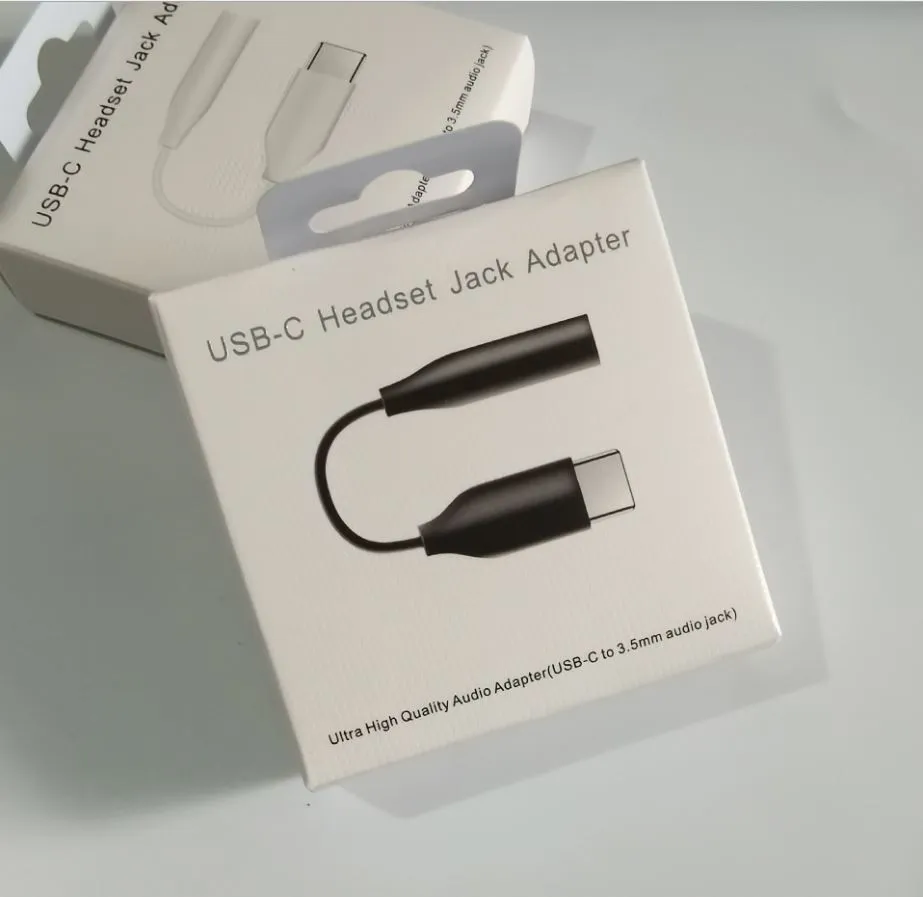 Tipo-C USB-C macho para cabo de fone de ouvido de 3,5 mm Adaptador AUX áudio fêmea Jack para Samsung note 10 20 plus