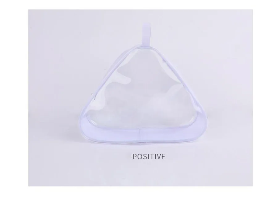 5 pièces sac cosmétique femmes PVC Transparent étanche en forme de triangle multifonctionnel sac de lavage de voyage