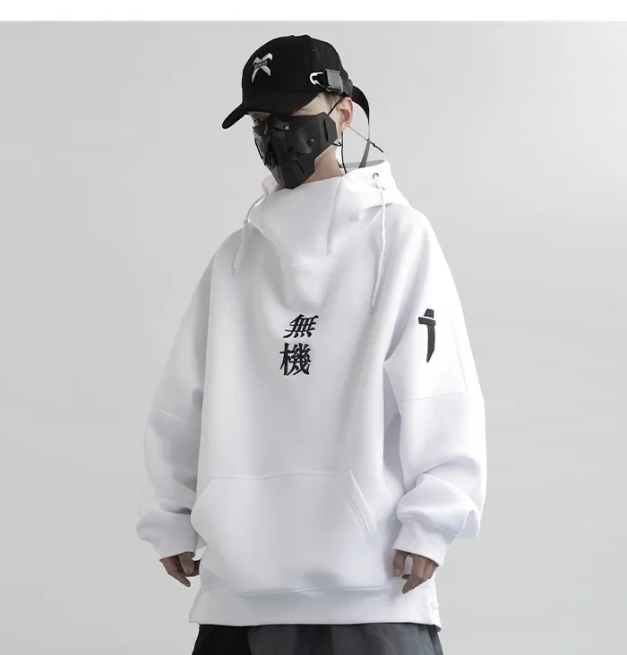 BYBBS Dark Harajuku Oversized Hoodie Men For Men Embroidered