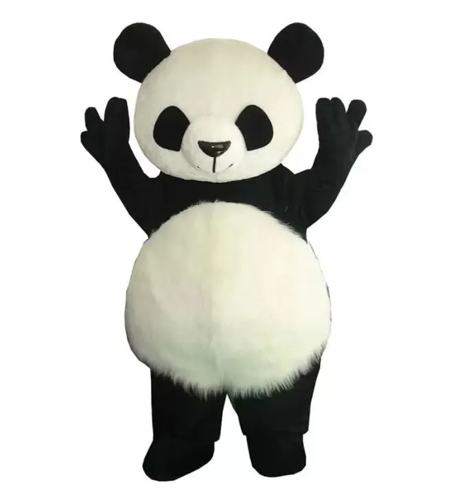 Costume de mascotte de luxe en peluche Falcon Panda Costume de performance d'animation de fête d'anniversaire d'Halloween