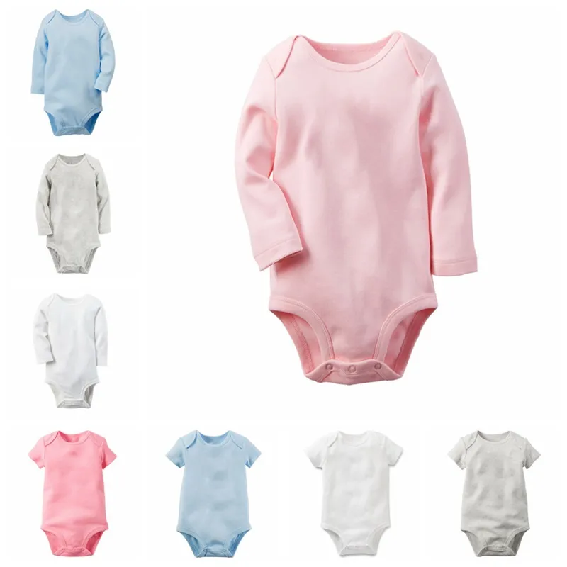 Bébé Barboteuse Bébé Combinaisons Coton Haute Qualité Pas Cher Solide Couleurs Multi Couleurs Manches Courtes Triangle Barboteuse Bébé Onesies 0-24M EUR 23 Y2