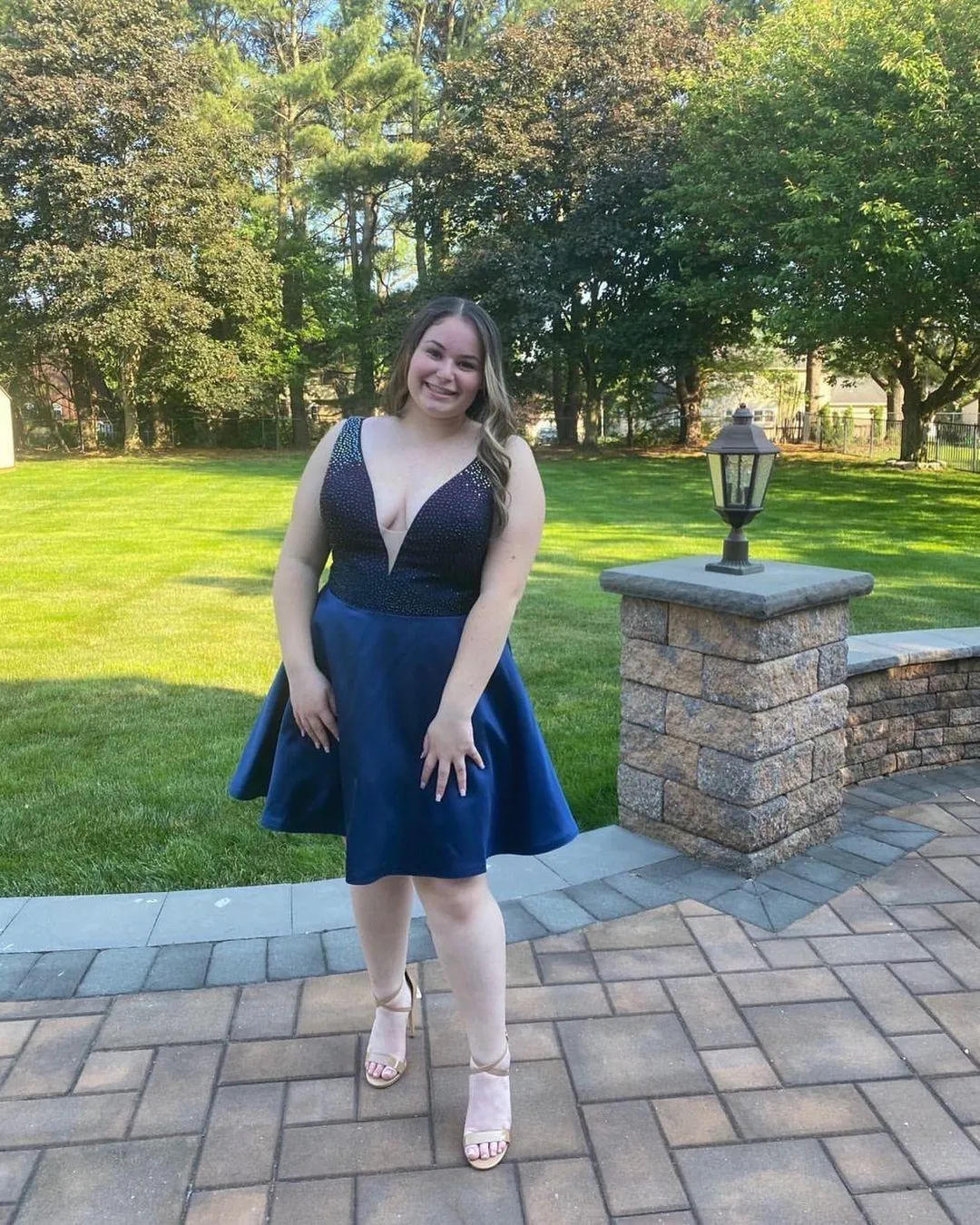 plus size graduation dresses