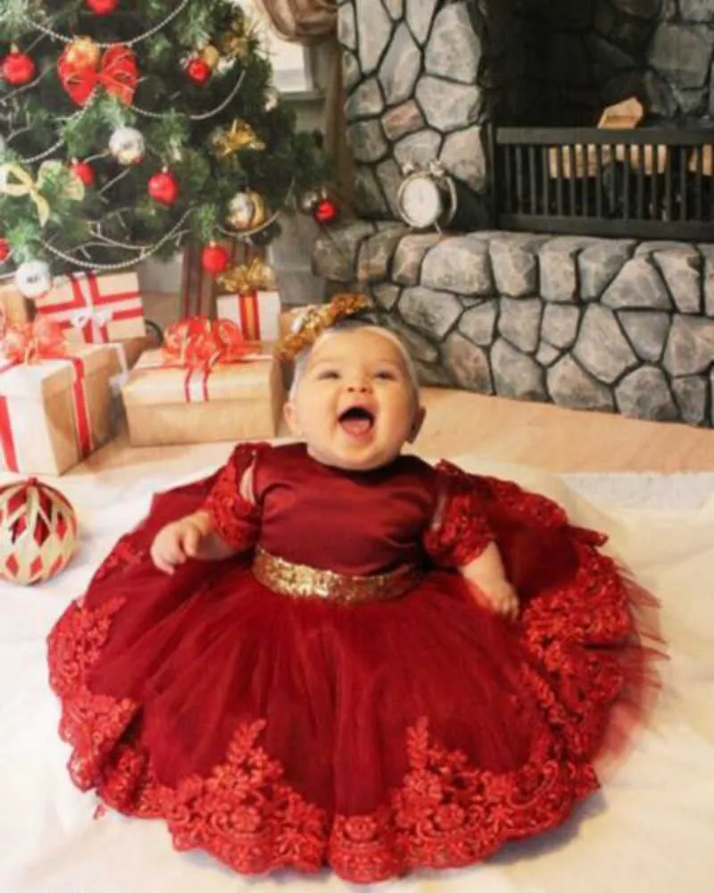 Lively Kids Toddler Baby Girl Princess Back Bow Sequins Wedding Party Tutu Dress Q0716