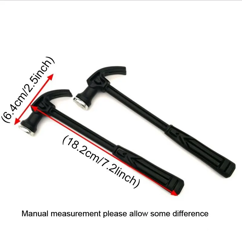 Mini Woodworking Handle Claw Hammer Nail Puncher Small Iron Hammer Watch Repair Hand Tool Emergency Safety Escape HY0286