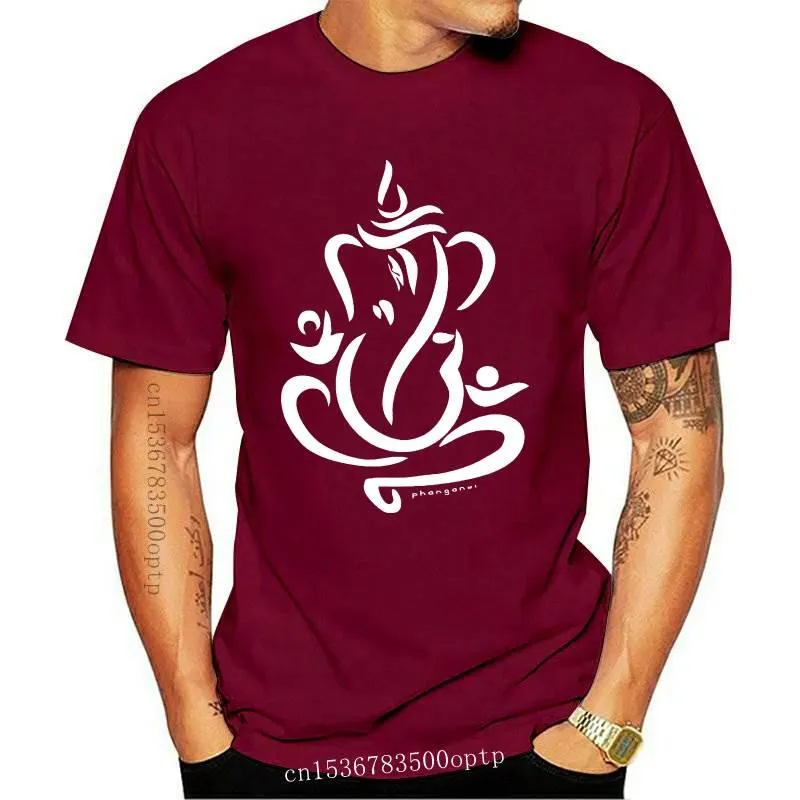 T-shirts Ganesha tröja för kvinnor yoga grafisk skärmtryck på mjuka comfy polycotton casual man t