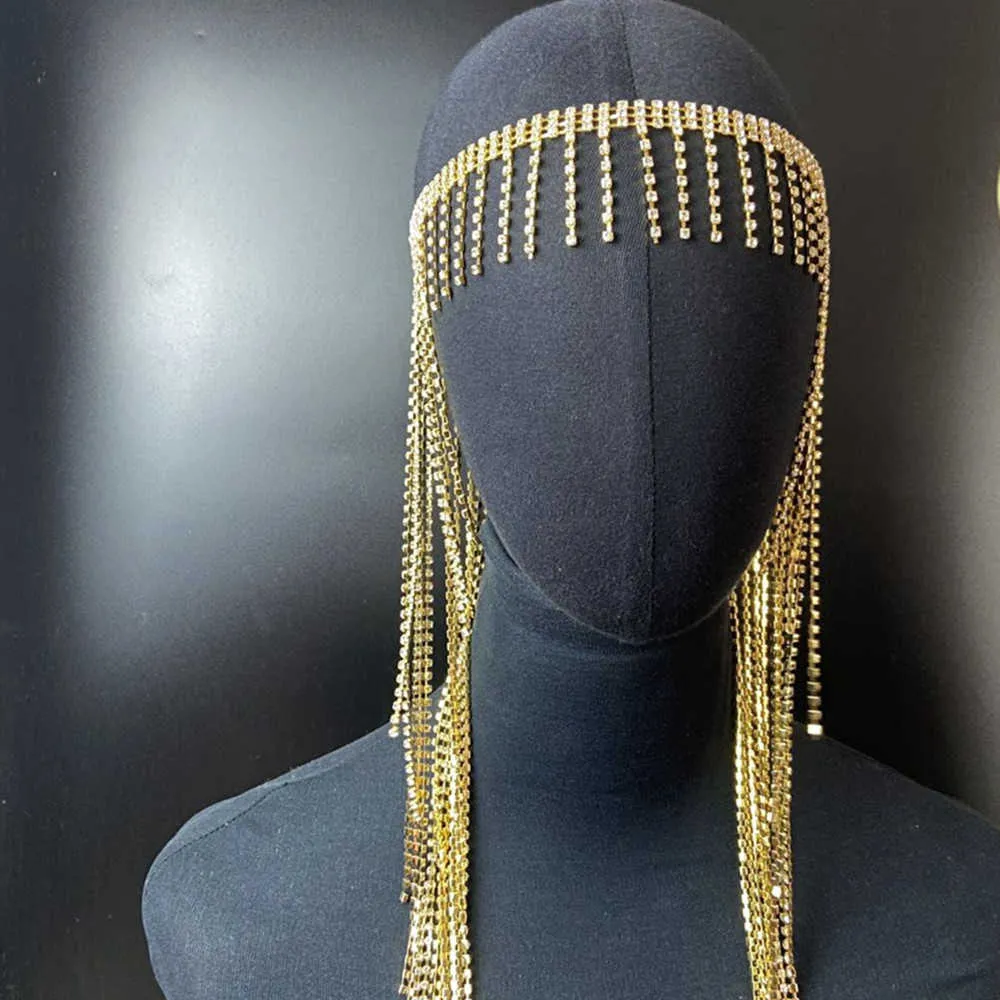 Luxury Rhinestone Forehead Head Chain For Women Bling  display picture 1