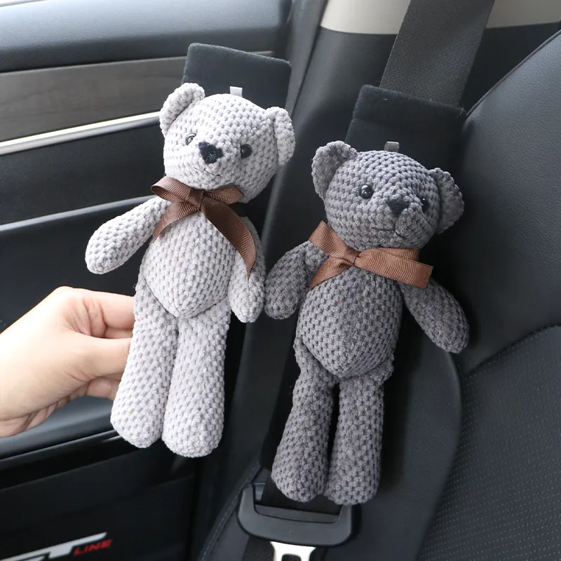 Cartoon Bear Ceinture De Sécurité De Voiture Épaules Coussin