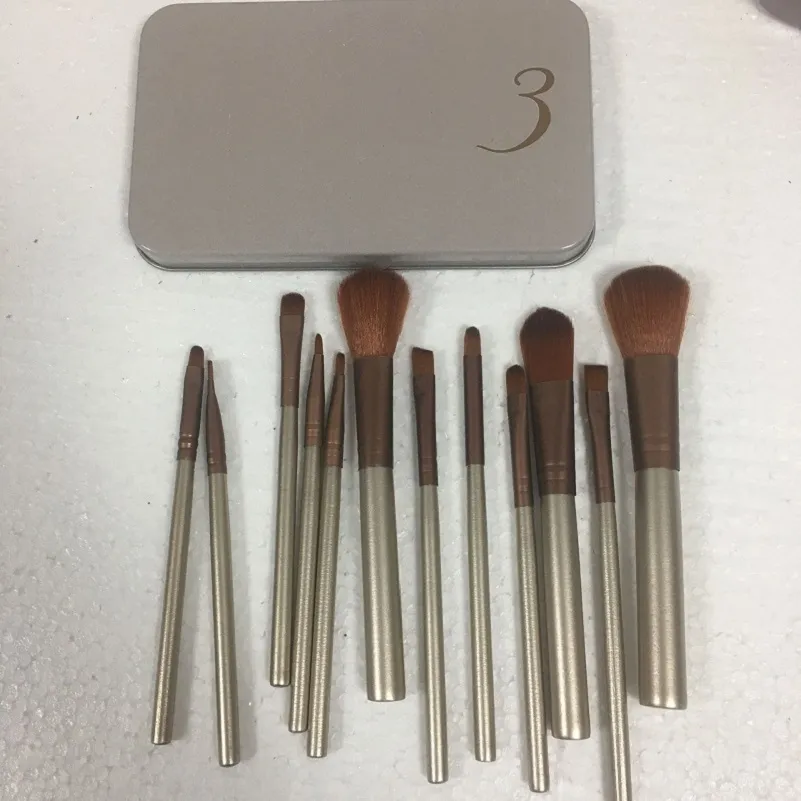 iron box 12 make-up brush sets brush a variety of iron box make-up and color make-up tools