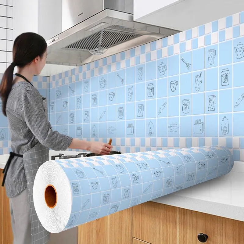 Wandaufkleber Mosaikfliese Peel und Stock Selbstklebende Backplash DIY Küche Badezimmer Home Aufkleber 3D Wallpaper