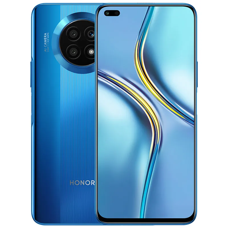 Оригинальный Huawei Honor X20 5G мобильный телефон 8 ГБ RAM 128GB 256GB ROM MTK 900 OCTA CORE Android 6.67 "ЖК-дисплей полный экран 64.0MP HDR OTG 4300mAh лицо ID отпечатков пальцев Смартфон