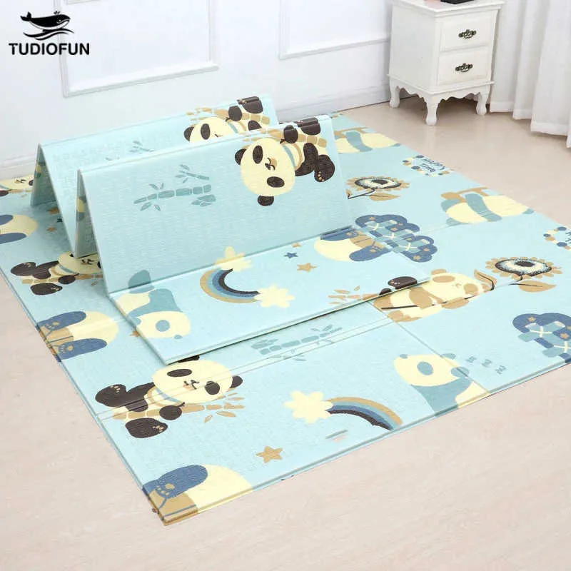 Tapis de jeu pour bébé pliable de grande taille Xpe Puzzle Tapis pour enfants Tapis d'escalade pour bébé Tapis pour enfants Tapis de jeux pour bébés Jouets pour enfants 210724