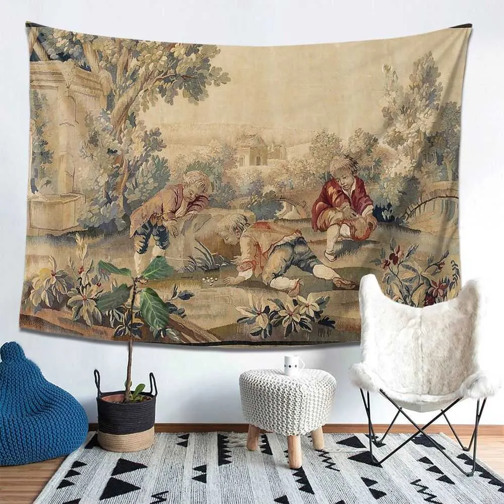 Vintage tapestry blanket hotsell