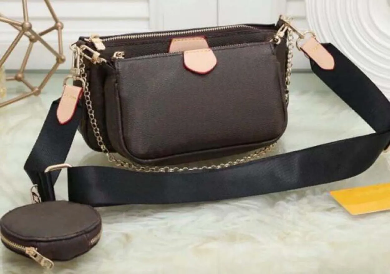 Yeni Moda Çanta Çok Pochette Accessoires Çantalar Kadınlar Favori Mini 3 Adet / takım Kombinasyonu Crossbody Çanta Omuz Çantaları 3 Renkler