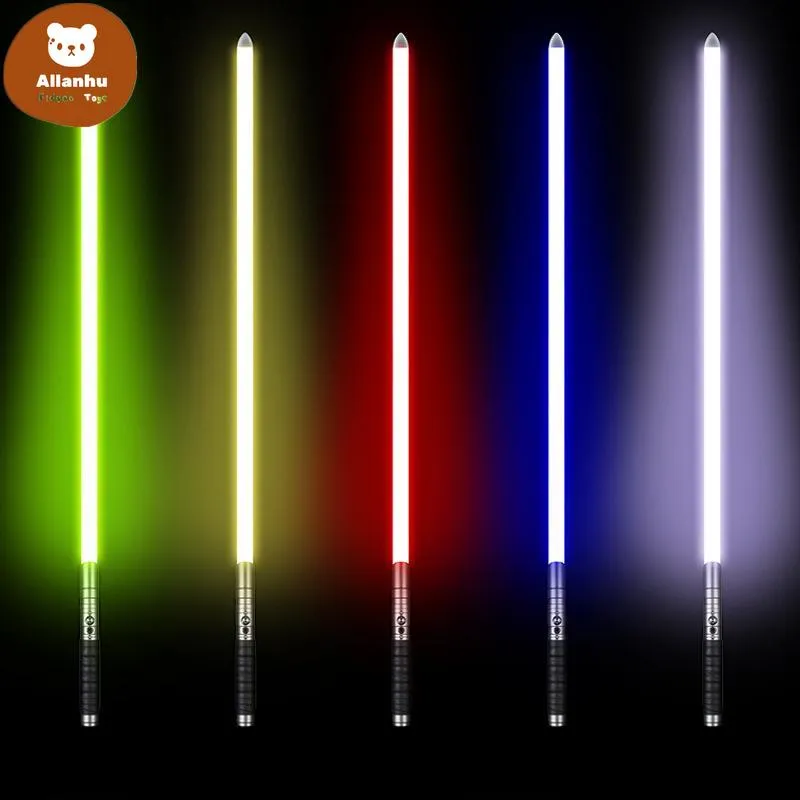 DHL Lightsaber Oyuncaklar Metal Kolu Ağır Dueling 12 Renk LED Değişim Ses Gücü 6 Sound Fons FOC Blaster Lazer Kılıcı Toptan EW