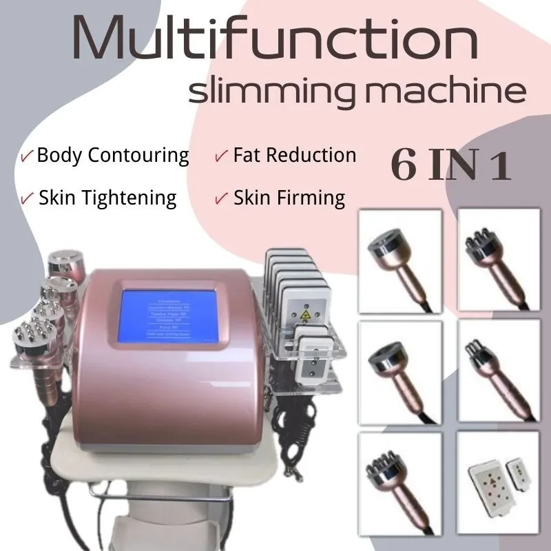 Slimming Machine Newest 7In1 Ultrasonic Cavitation Vacuum Rf Skin Rejuvenation Butt Lifting Welashaping Machine