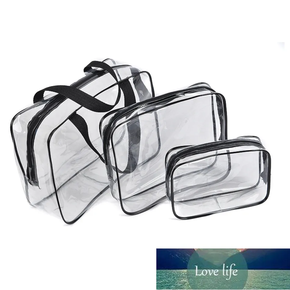 Portable étanche trousse de maquillage voyage trousse de toilette PVC transparent sacs à cosmétiques pochette organisateur femmes beauté étui lavage prix usine conception experte qualité