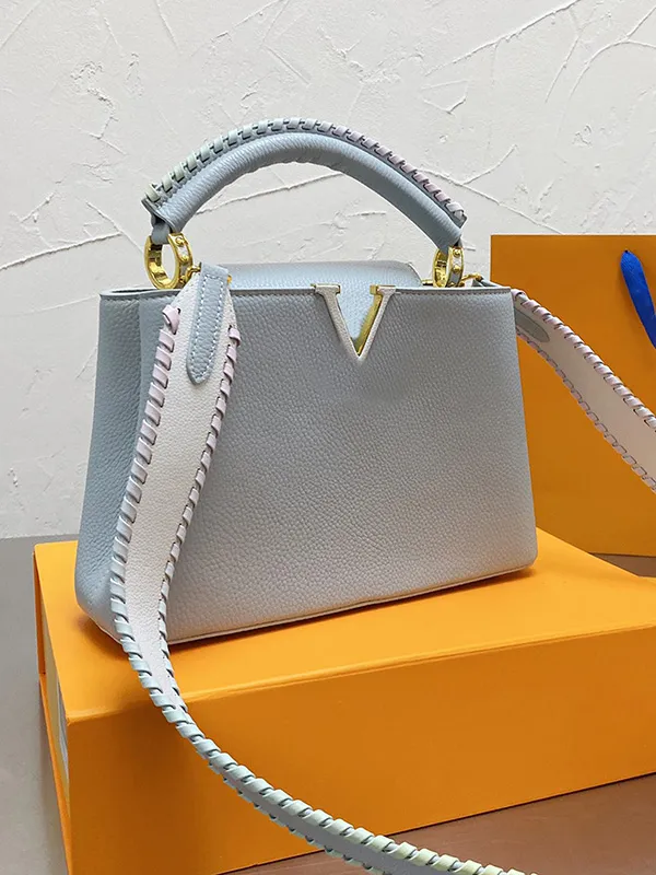 4-color designer white lady shopping bag handbag floral wallet handbags letter leather shoulder bags