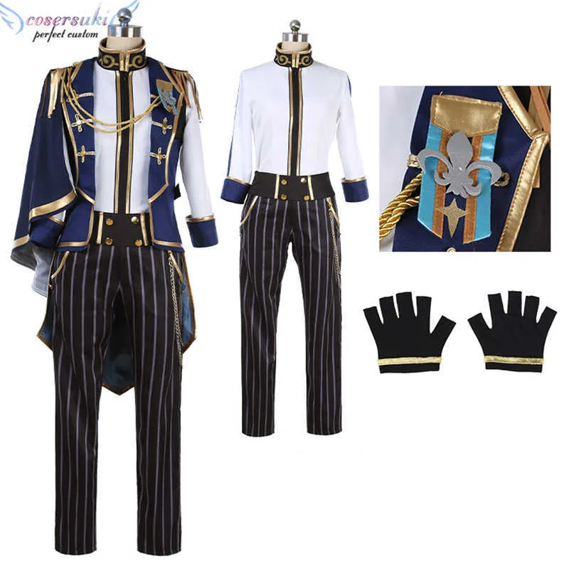 앙상블 별 음악 기사 Sakuma Ritsu Cosplay 의상 할로윈 크리스마스 Carnaval Y0903