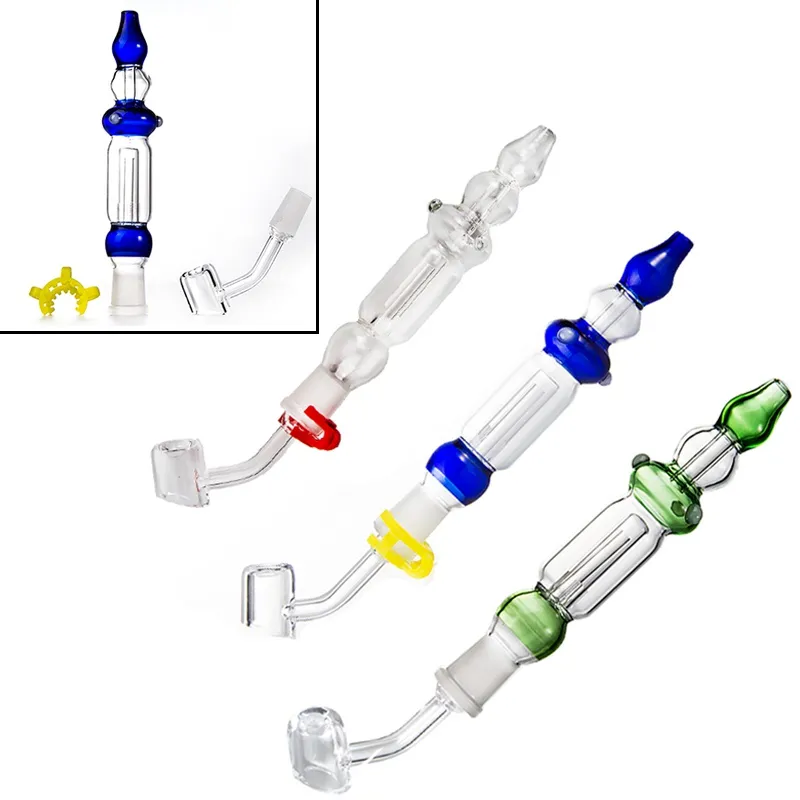 NECTOR Zestawy kolektora 10mm 14mm staw kwarcowy z bangerami do palenia Porady NC Keck Clip Dab Dab Rig Hoishah Rigs Oil Rury Mini Bong Bongs Akcesoria NC20