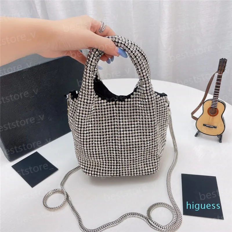 Designer- fashion designer luxury bag rhinestone vegetable basket super flash party essentialbag handbag fashionhandbag