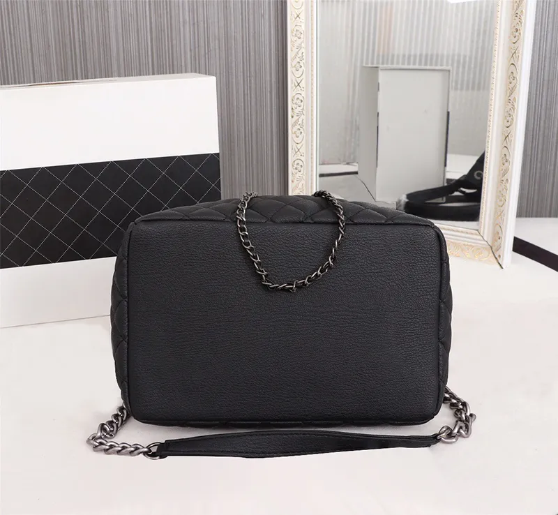 5A+top quality bucket Totes Designer Handbag Women bags luxurious designers crossbody handbag HoBo cowhide leather shoulder purse silver chain clutch wallet