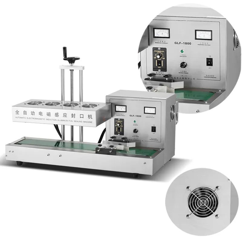 전자기 유도 씰링 기계 유리 병 입 알루미늄 호일 실러 꿀 플라스틱 항아리 가스켓 캡퍼