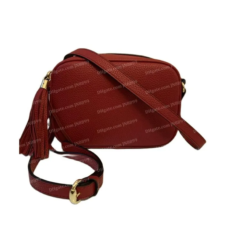 Fashion Väskor Högkvalitativa Luxurys Handväskor Väska Kvinnor Läder Skulder Fringed Messenger Purse Designer Crossbody Väskor Plånbok 22cm JN8899